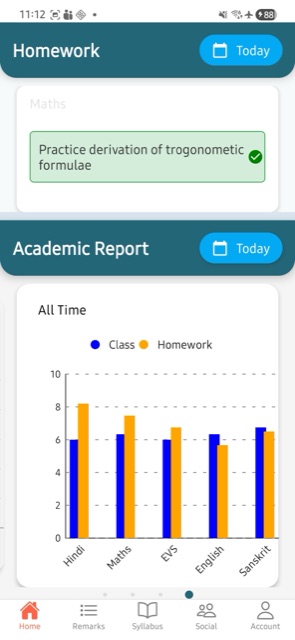 Parent app — Attendance